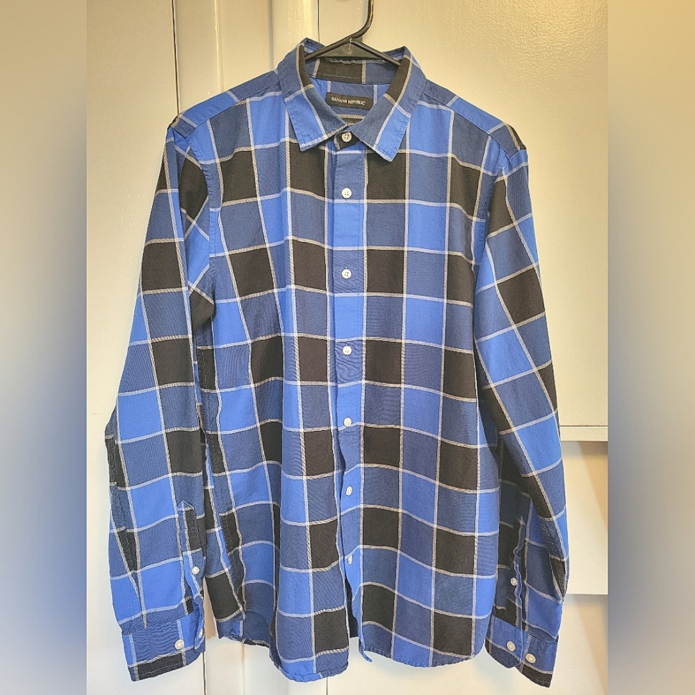 Men's Banana Republic L/S shirt, size M Tall